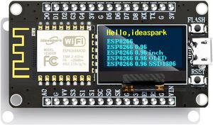 NodeMCU ESP8266 geliştirme kurulu 0.96 inç OLED ekran CH340 sürücü Arduino için ESP-12E WiFi kablosuz modülü mikro USB