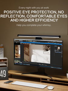 <strong>Game</strong> Room <strong>USB</strong> Powered Touch <strong>Control</strong> Dimmable Three Color Temperature RGB Backlight LED <strong>Computer</strong> Monitor Light Bar for Eye Caring - Product Image 4