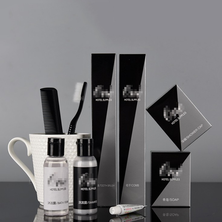 OEM ODM customized sizes hotel toiletries set hotel supplies amenities set