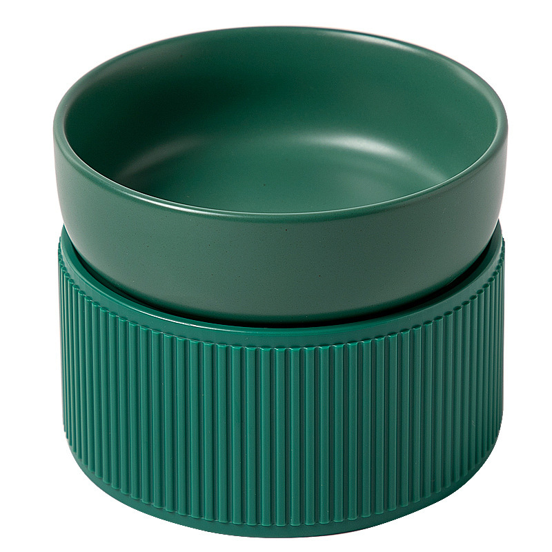 Roman ceramic single bowl peacock green