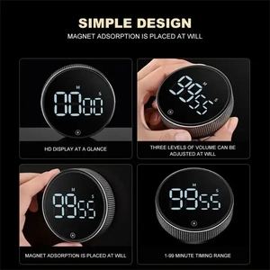 LED digitale da cucina Timer per la cottura doccia studio cronometro sveglia elettronica magnetica per cottura conto alla rovescia Timer nuovo - Product Image 5