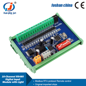Huaqingjun16チャンネルRS485デジタル入力モジュール数量データ収集ModbusRTUリモートコントロールDIモジュール (PLC用) - Product Image 2