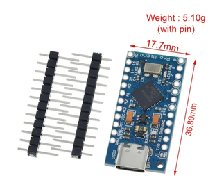 ATmega32U4は、プロミニ用のATmega328を、レオナルドUNO R3用の2列ピンヘッダーに置き換えます。 - Product Image 2