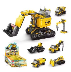 Giocattolo da costruzione per costruzioni in plastica ABS 1:8 marchi leader compatibili per bambini Robot trasformatori 6-in-1 - Product Image 1