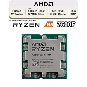 AMD สำหรับ Ryzen 5 7500F 7500F R5 6-core 12-Thread ซีพียู5NM L3 = 32M 100-000000597ซ็อกเก็ต AM5ซีพียูสำหรับคอมพิวเตอร์เดสก์ท็อป - Product Image 2