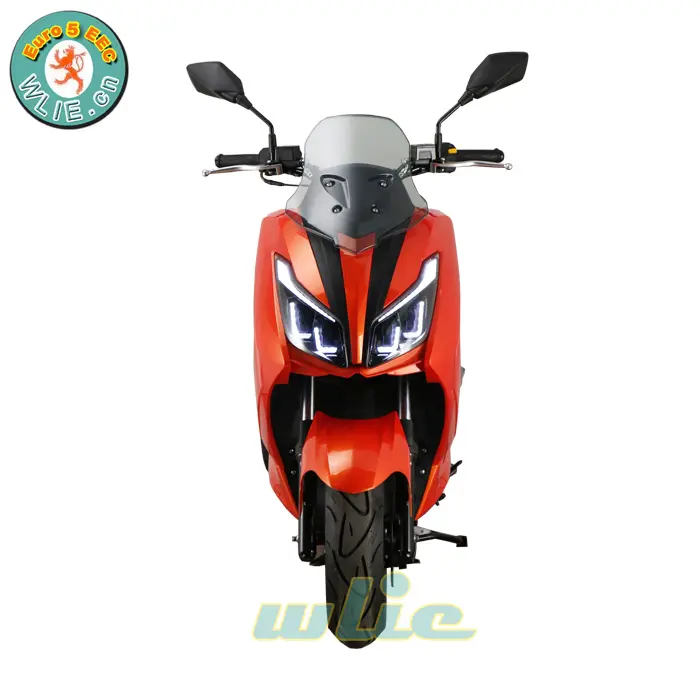 Moto à essence 125cc, livraison gratuite, Euro 5 V ec COC pneu large, moteur essence, tunique