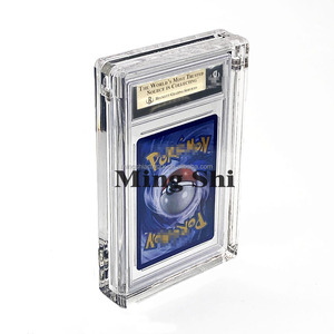 Mingshi Clear Magnetic Pokemoned Acrylic <strong>PSAed</strong> Graded Card Display Case for BGS CGC Grading Card Slab Protector case - Product Image 3