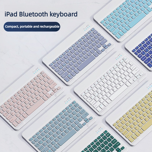 Mini teclado y ratón inalámbrico portátil de 10 pulgadas para juegos, combos de ratón para tableta, Pc, teléfono móvil, teclado Bluetooth, combos de ratón - Product Image 2