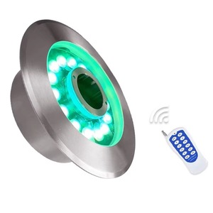 Fabrika toptan paslanmaz çelik çeşme ışık yuvarlak IP68 sualtı ışığı RGB renk değiştiren led yüzme havuz ışığı - Product Image 1