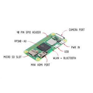 In magazzino ufficiale lampone Pi zero 2 w con Wireless abilitato 1GHz Quad Core per la prototipazione di elettronica fai da te Smart Home Hub