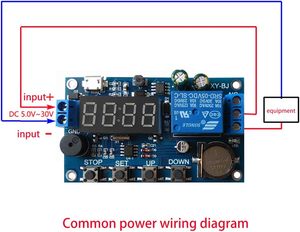 Modulo relè di ritardo in tempo reale XY-BJ interruttore di controllo del Timer relè di temporizzazione con DC 12V 24V - Product Image 5