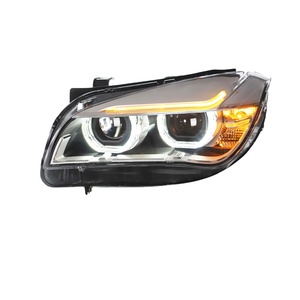 Xenplus 11-15 Bmw X1 far takımı için yeni tasarım modifiye melek göz Led gündüz çalışan ışık lensi Xenon farlar - Product Image 1