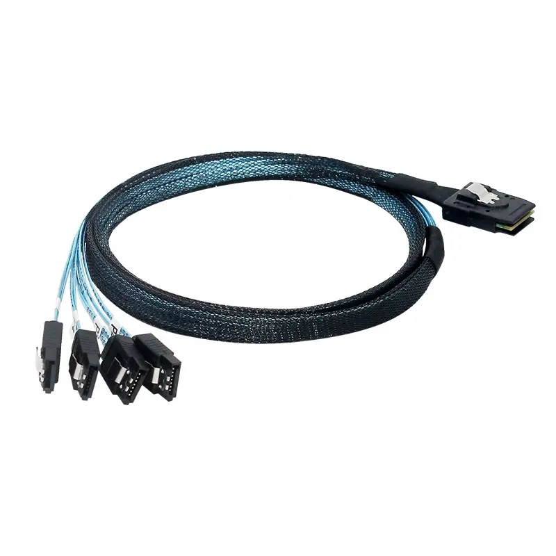 Новый 1 точка 4 Mini SAS кабель SFF8087-4SATA3 одного до четырех жестких дисков кабель для передачи данных 6G