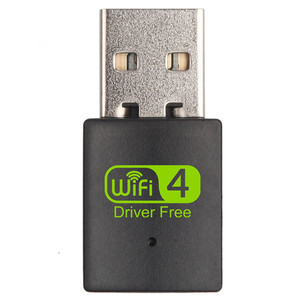 Precio de fábrica Driver Free Mini 300Mbps USB WiFi Adapter Plug & Play Tarjeta de red inalámbrica para PC Laptop - Product Image 1