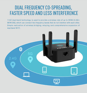 PIXLINK 5G 1200Mbps Powerline adaptador inalámbrico WIFI Ethernet Homeplug red Wi-Fi enrutador extensor de largo alcance repetidor - Product Image 3