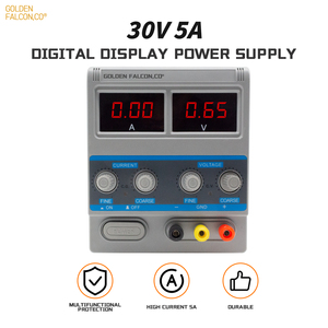 Fuente de alimentación conmutada con pantalla digital, regulador de voltaje y corriente, fuente de alimentación ajustable de 30V y 5A - Product Image 2