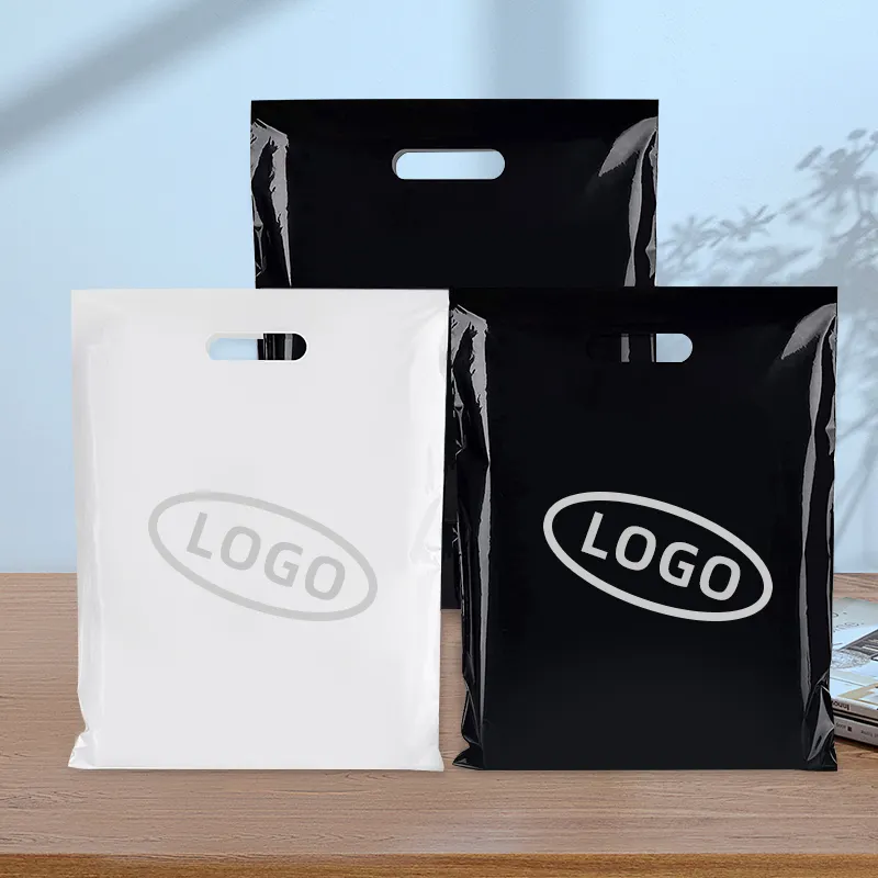 Bolsa de plástico personalizada de alta tenacidad bolsas de plástico engrosadas impermeables Pla bolsas de compras de plástico