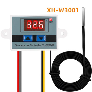 XH-W3001デジタルLED温度コントローラモジュールマイクロコンピュータサーモスタットスイッチ温度計防水プローブ付き - Product Image 1