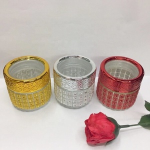 高級ゴールドシルバーパッチ5g10gサフランボトルガラス収納ジャー、食品用蓋付き - Product Image 4