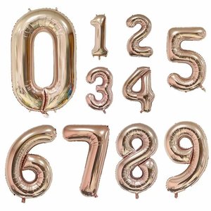 Nicro 16 32 40 "sayı 0 - <span class=keywords><strong>9</strong></span> folyo balon bireysel kart ambalaj doğum günü partisi Mylar numarası alüminyum folyo balonlar