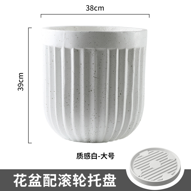 Vassoio verticale bianco con texture, grande, 38 cm, in plastica