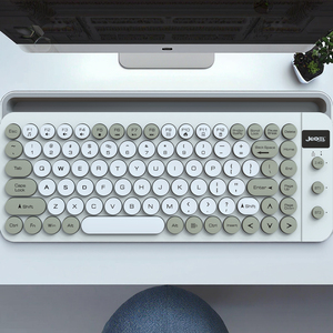 Compact 90-Keys 2.4Ghz Wireless Office <strong>Keyboard</strong> Kailh Gateron Silk Screen USB Quiet Holder New Compact Rechargeable <strong>Keyboard</strong> - Product Image 4