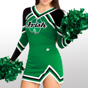 Özel kolsuz kırmızı tezahürat üniformaları gençlik lise Cheer lider üniformaları yüceltilmiş grafik tüm yıldız Cheer üniforma etekler - Product Image 6