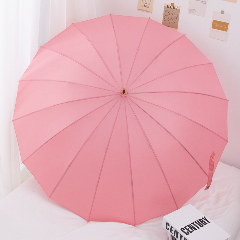 Parapluie droit 16k rose