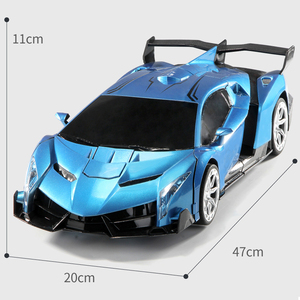 1:10 Christmas Children's Gesture Induction Remote Control Car Transforming Robot One Button Transformation Rc <strong>Toy</strong> Car Robots - Product Image 6