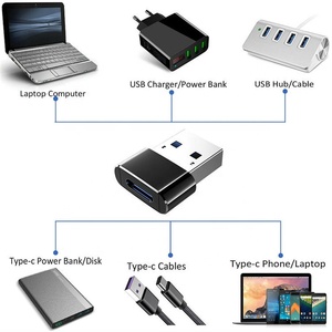 Xput Type <strong>C</strong> Adapter Type <strong>C</strong> <strong>USB</strong> <strong>C</strong> Female to <strong>USB</strong> 2.0 Male OTG Adapter Converter Support 12V 3A PD Fast Charging - Product Image 6