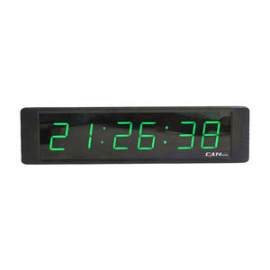 YIZHI GI6T-1G <strong>Custom</strong> LOGO Green Display LED HH:MM:SS 12/24 Hour Desk Wall <strong>Clock</strong> <strong>With</strong> Countdown Digital <strong>Timer</strong> <strong>With</strong> Remote Control - Product Image 1