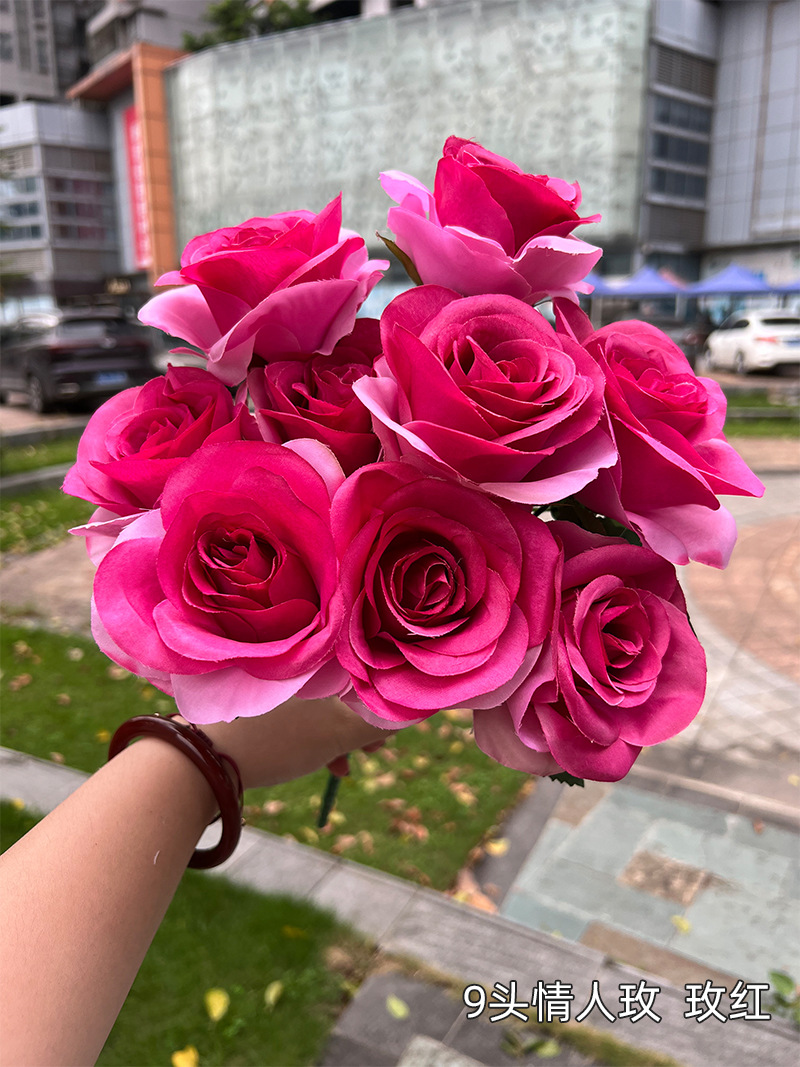 9 head lover mei-rose red