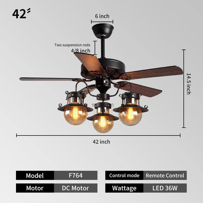 3*E27 base 42 inches