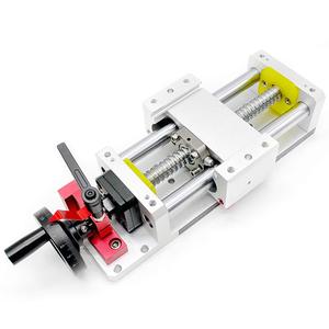 リニアステージアルミ手動スライディングテーブルCNCルーターコントローラーDIY3軸用リニアステージアクチュエーター - Product Image 1