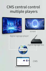Lunzn digital signage player android 12 лучший дисплей веб-сайт 4 + 32G без подписки CMS publish меню рекламный медиаплеер - Product Image 3