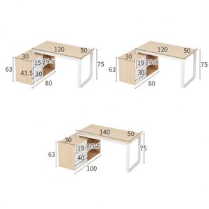 <strong>Home</strong> <strong>Office</strong> Sit Stand Desk L Shape Modern Luxury Ceo for Mesh Organizer Metal L-Shape Table <strong>Compact</strong> Photos Modular Small Area - Product Image 5