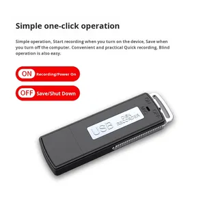 USB Recording Pen with One-Click Power-Off Saving Direct Plug-In Flash Drive Digital Voice <strong>Recorder</strong> Records Audio WAV Format - Product Image 2
