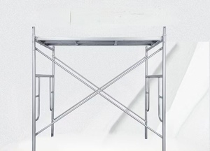 China Factory Made Heavy Duty H Frame <strong>Scaffolding</strong> Steel Ladder Frame <strong>System</strong> <strong>Building</strong> &amp; Concrete <strong>Formwork</strong> Use - Product Image 3