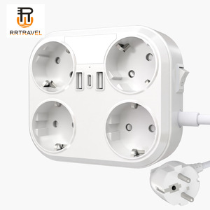 Enchufe de escritorio de varios bits USB antisobrecarga estándar europeo, 2 placas de enchufe alemanas para oficina en casa, 16A WiFi, exclusivo transfronterizo - Product Image 3