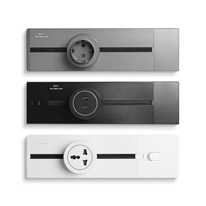 <strong>Multi</strong> Adapter Combination Kitchen Office <strong>Desktop</strong> Using Movable Surface Mounted Electric Aluminum Quality Track Rail <strong>Socket</strong> - Product Image 6