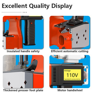 Máy may công nghiệp chuỗi khâu <span class=keywords><strong>b</strong></span>ánh tốc độ cao cầm tay hướng dẫn sử dụng cơ chế thức ăn động cơ nhôm - Product Image 5