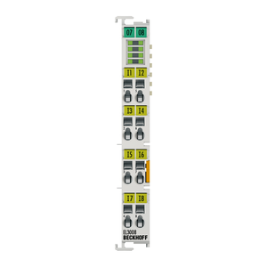 Terminal EtherCAT EL3008, 8 canales, voltaje de entrada analógico, 10 V, 12 bits, módulo de un solo extremo - Product Image 1