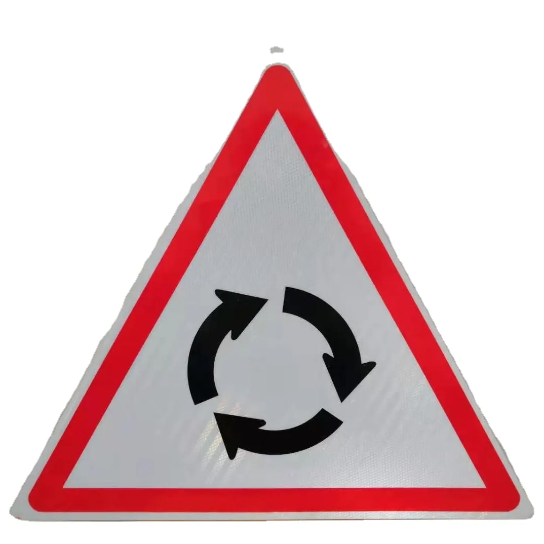 Sinal de aviso de alumínio/metal/galvanizado, sinais de segurança de tráfego personalizados, sinal de aviso de estrada