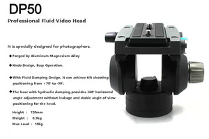 Kinfutto DP50โปรเจคเตอร์อลูมิเนียมน้ำหนักเบาสำหรับงานหนักและขาตั้งกล้องพร้อมหัวของเหลวรุ่นใหม่ล่าสุด - Product Image 5