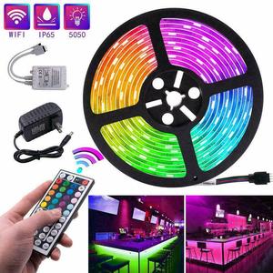 220โวลต์5050 5เมตรกันน้ำ Wifi สมาร์ท RGB นำแถบแสงม้วนกับโทรศัพท์มือถือควบคุม - Product Image 1