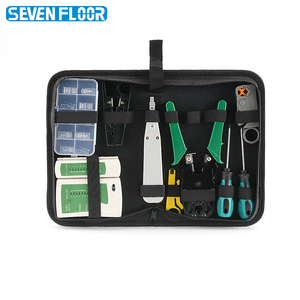 Set di strumenti manuali di rete per Computer RJ45/12/11 Lan Kit di strumenti di rete Crimper Stripper cavo strumento di prova per rete LAN - Product Image 1