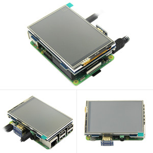 Taidacent Mpi3508 Raspberry Pi 3 4 RPI Mini Monitor del PC 480x320 3.5 "Pollici Tft Lcd Touch Screen Resistivo di Tocco schermo di Visualizzazione dello schermo Scudo