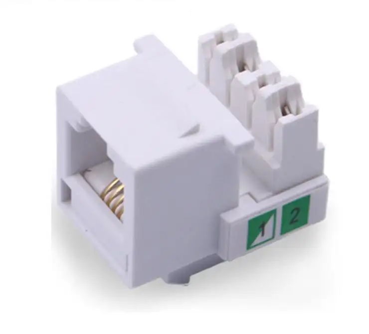 Rj11/12 keystone jack cat3 comunicação de voz keystone jack