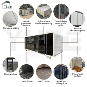 Phong Cách Sang Trọng Kích Thước Lớn Prefab Apple Pod Maison Không Gian Nhà Viên Nang 2 Phòng Ngủ Với Nhà Bếp Nhà Vệ Sinh Một etage - Product Image 4