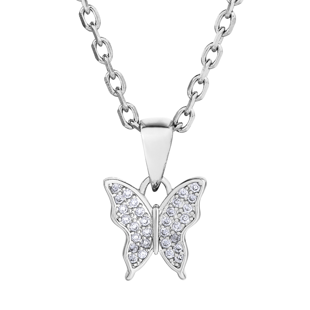 Catena cavo + silve butterfly1